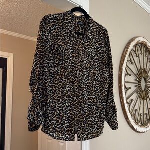 Roz & Ali leopard print top